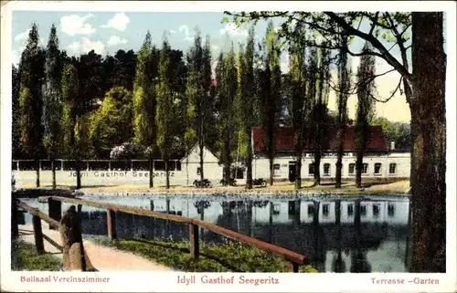 Ak Seegeritz Taucha in Nordsachsen, Idyll Gasthof Seegeritz