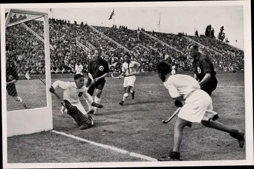 Sammelbild Olympia 1936, Polospiel Deutschland Indien