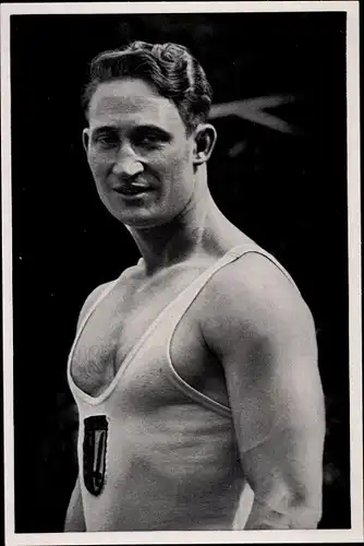 Sammelbild Olympia 1936, Gewichtheber Gottschalk