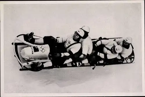 Sammelbild Olympia 1936, Viererbob Großbritannien I