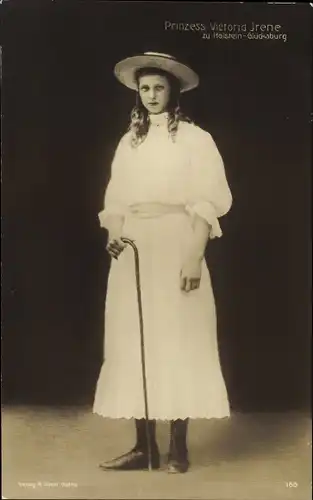 Ak Prinzessin Victoria Irene zu Holstein Glücksburg, Portrait