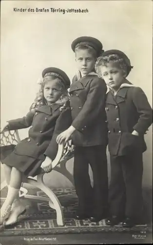 Ak Kinder des Grafen Törring Jettenbach, Portrait