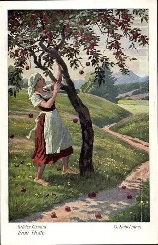 Künstler Ak Kubel, Otto, Frau Holle, Märchen Gebrüder Grimm