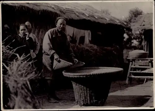 Foto Ak Tsingtau China, Bauer