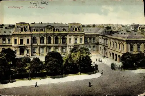 Ak București Bukarest Rumänien, Palatul Regal, Schloss
