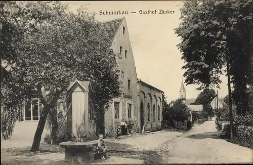 Ak Schmorkau Neukirch Sachsen, Gasthof Zänker