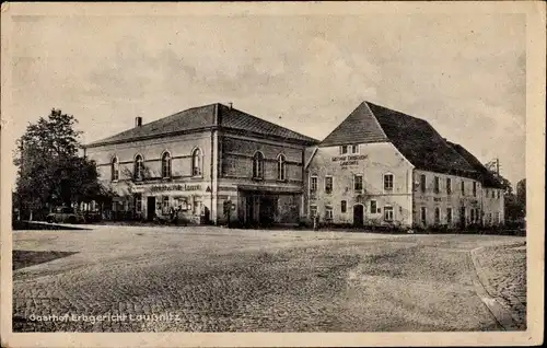 Ak Laußnitz Sachsen, Gasthof Erbgericht
