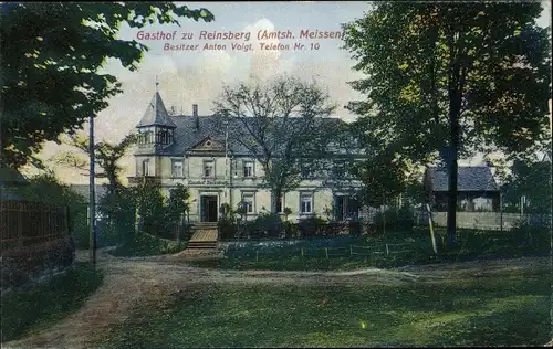 Ak Reinsberg in Sachsen, Gasthof zu Reinsberg Besitzer Anton Voigt