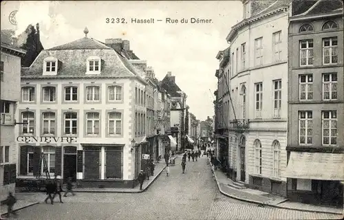 Ak Hasselt Flandern Limburg, Rue du Demer