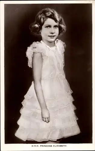Ak Königin Elisabeth II. von England, Queen Elizabeth II., Portrait als Kind