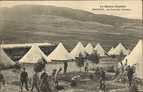 Ak Anoceur Marokko, Le Camp des Coloniaux