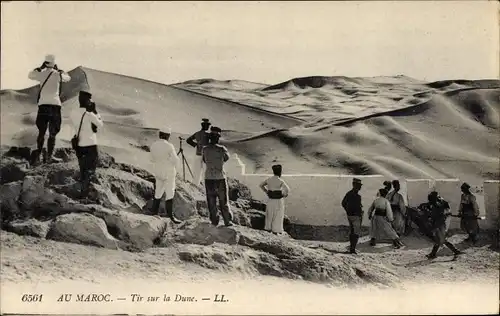 Ak Marokko, Tir sur la Dune