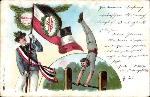 Litho Gut Heil, Turner am Barren, Turnverein