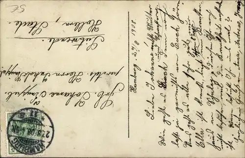 Ak Mädchen-Portrait, Schultafel, Schultasche, Hut