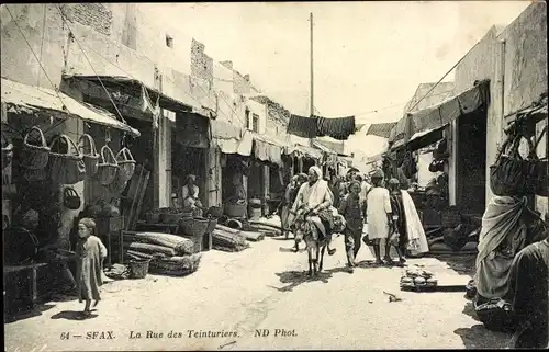 Ak Sfax Tunesien, Rue des Teinturiers
