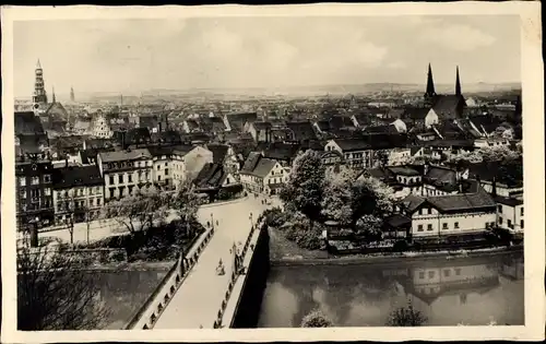 Ak Zwickau in Sachsen, Blick auf die Stadt, Brücke, Kirche