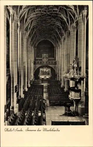 Ak Halle an der Saale, Inneres der Marktkirche