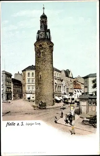 Ak Halle an der Saale, Leipziger Turm