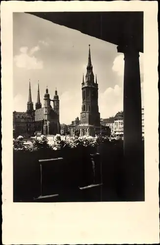 Ak Halle an der Saale, Marktplatz