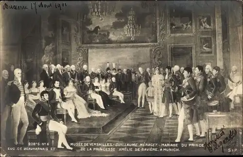 Künstler Ak Guillaume Menaget, Mariage du Prince de la Princesse Amelie de Baviere