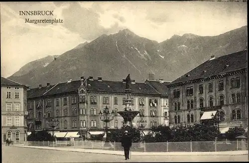 Ak Innsbruck in Tirol, Margaretenplatz