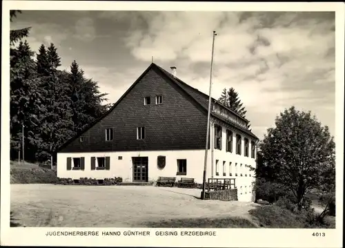 Ak Geising Altenberg Erzgebirge, Jugendherberge Hanno Günther