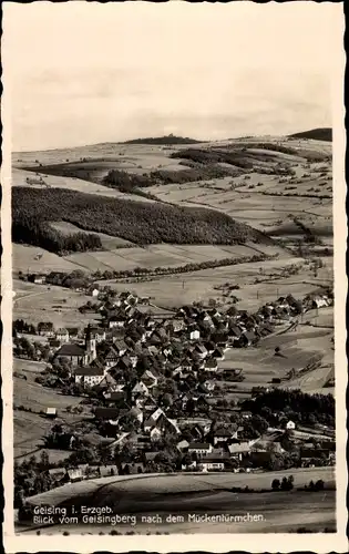 Ak Geising Altenberg im Erzgebirge, Blick vom Geisingberg nach dem Mückentürmchen
