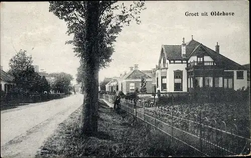 Ak Oldehove Groningen, Straße, Häuser