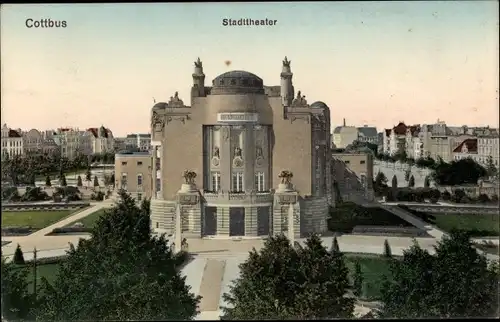 Ak Cottbus in der Niederlausitz, Stadttheater
