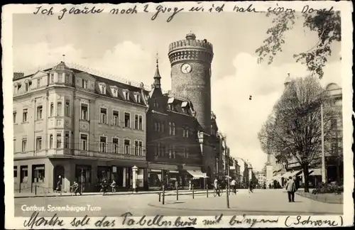 Ak Cottbus Niederlausitz, Spremberger Turm
