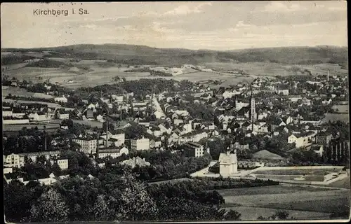 Ak Kirchberg in Sachsen, Panoramablick auf die Stadt