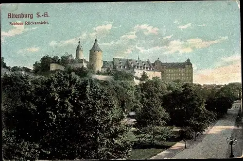 Ak Altenburg in Thüringen, Schloss Rückansicht