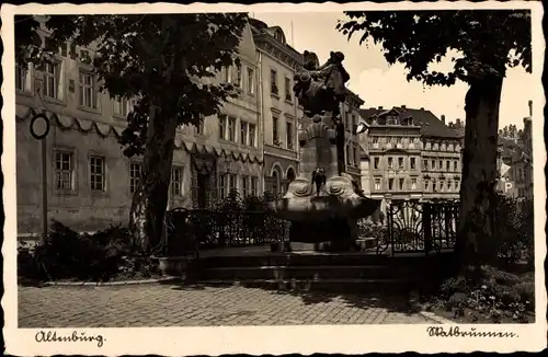 Ak Altenburg in Thüringen, Skatbrunnen