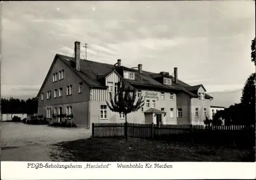 Ak Weinböhla in Sachsen, FDGB Erholungsheim Heidehof