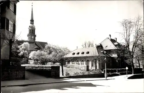 Ak Radeberg in Sachsen, Straßenpartie