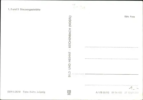 Ak Fockendorf in Thüringen, Stauseegaststätte