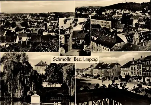 Ak Schmölln in Thüringen, Panorama, Teilansichten