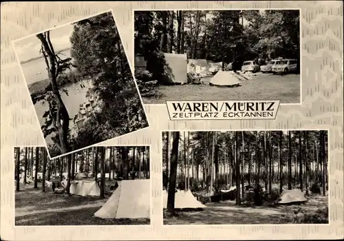 Ak Waren an der Müritz, Zeltplatz Ecktannen
