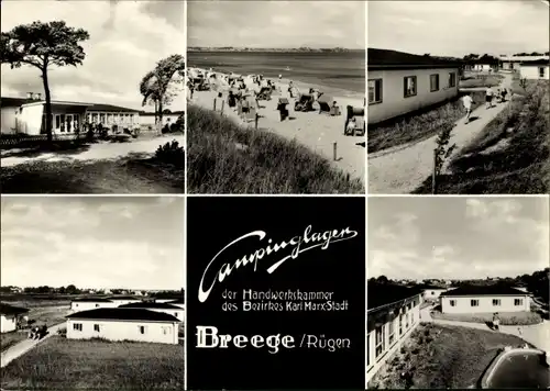 Ak Breege auf Rügen, Campinglager der Handwerkskammer des Bezirkes Karl Marx Stadt