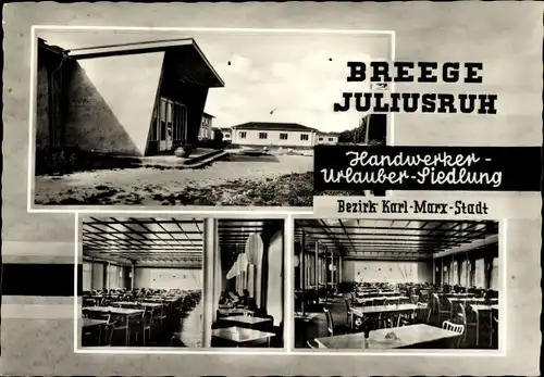 Ak Juliusruh Breege auf Rügen, Handwerker Urlauber Siedlung Bezirk Karl Marx Stadt