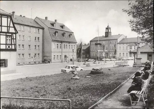 Ak Zwönitz im Erzgebirge Sachsen, Markt