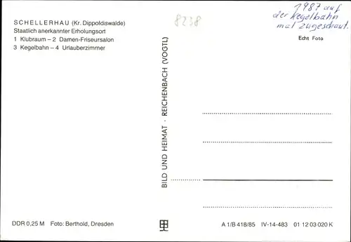 Ak Schellerhau Altenberg im Erzgebirge, FDGB Erholungsheim Otto Buchwitz, Damen Friseursalon