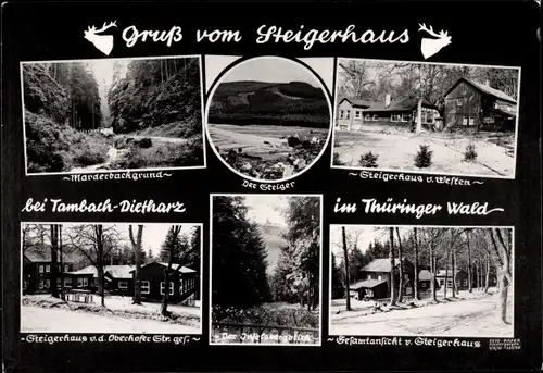 Ak Gräfenhain Ohrdruf in Thüringen, Marderbachgrund, Der Steiger, Steigerhaus