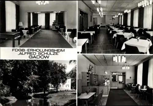 Ak Gadow Lanz in der Prignitz, FDGB Erholungsheim Alfred Schulze