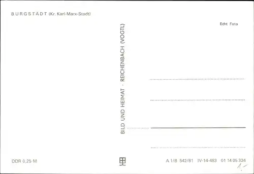 Ak Burgstädt in Sachsen, Karl Liebknecht Hain, Kirche, Rathaus, Ernst-Schneller-Schule