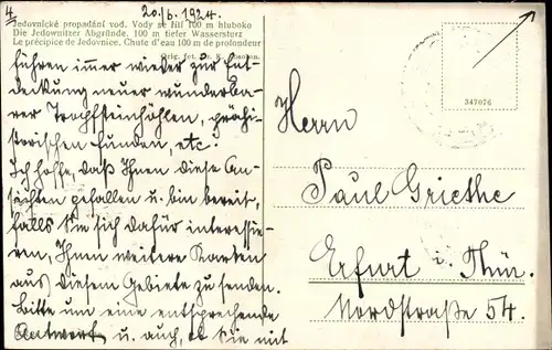 Ak Brno Brünn Südmähren, Die Jedwonitzer Abgründe