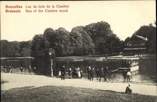 Ak Bruxelles Brüssel, Lac du bois de la Cambre