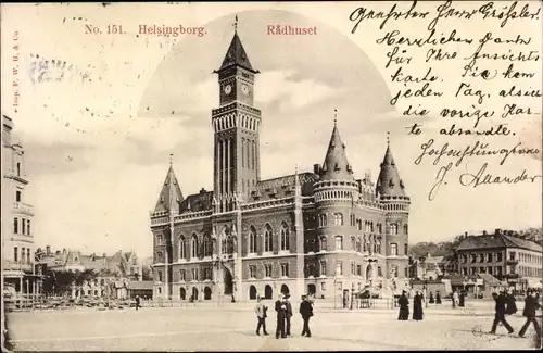 Ak Hälsingborg Helsingborg Schweden, Radhuset