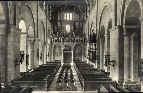 Ak Lund Schweden, Domkyrkan, Interiör