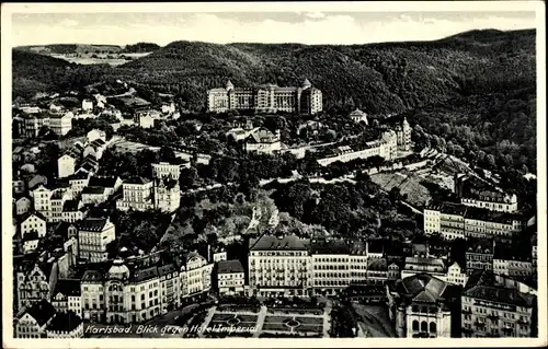 Ak Karlovy Vary Karlsbad Stadt, Blick gegen Hotel Imperial